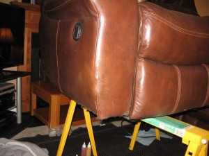 Leather sofa repair