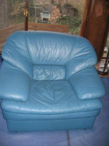 Leather chair re-dye