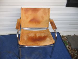 Leather chair re-dye