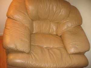 Leather chair repair