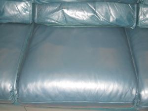 Leather cushion redye