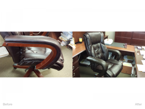 Custom Repair on Leather Chair