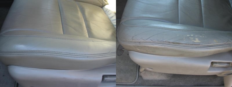 Photo: Leather car seat repair - Fibrenew Alexandria, Virginia
