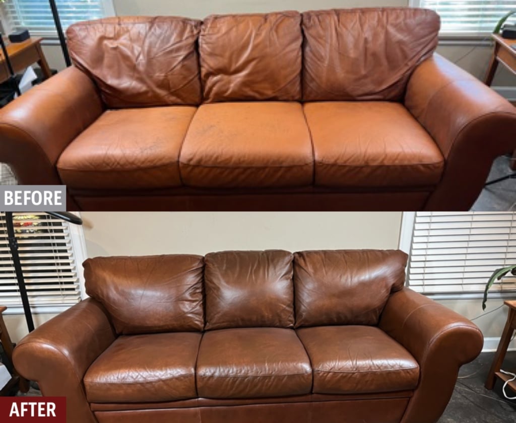 Leather Recoloring, Leather Restoration Service
