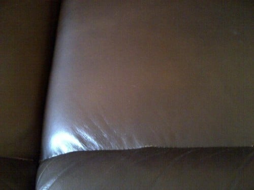 cover scuff marks on leather sofa
