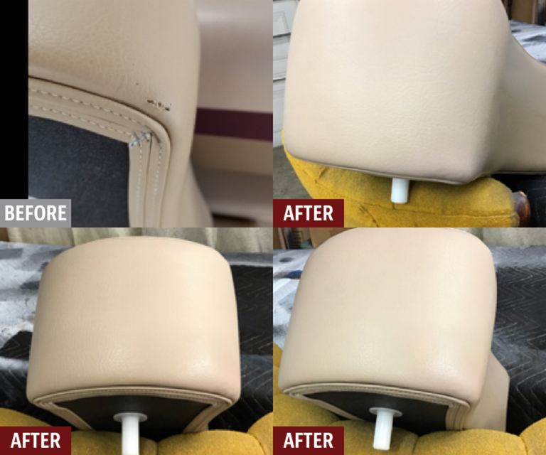 Leather seat tear repair